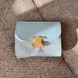 Celine Compact Wallet – Light Blue